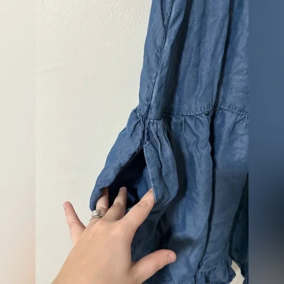 Free People Sadie Denim Tunic Mini Dress S - Picture 5 of 7